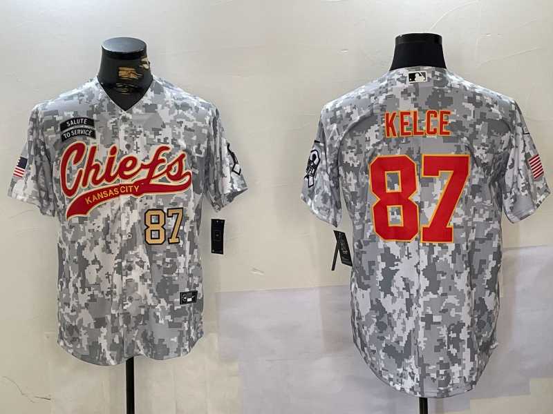 Men's Kansas City Chiefs #87 Travis Kelce 2024 Arctic Camo Salute To Service Stitched Baseball Jerseys,We sell and wholesale Men's Kansas City Chiefs #87 Travis Kelce 2024 Arctic Camo Salute To Service Stitched Baseball Jerseys on line form chian!